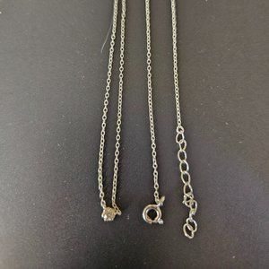 Dainty CZ Silver Necklace